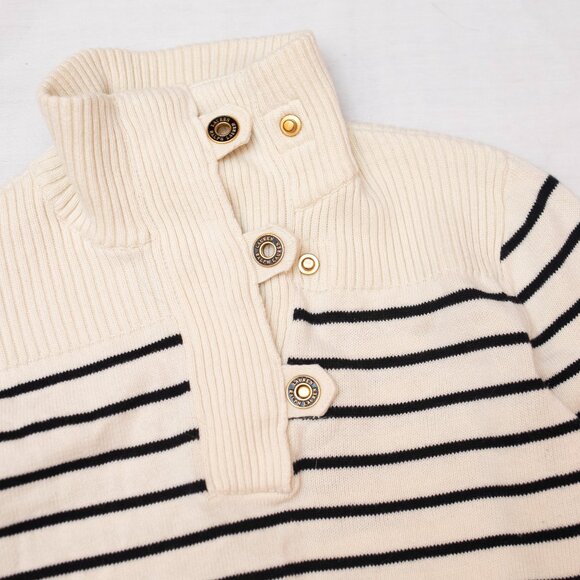 Black & Cream Striped Ralph Lauren Sweater - Picture 5 of 7
